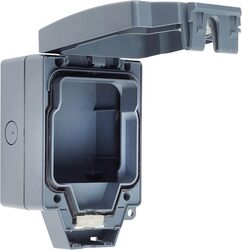 Schneider Electric Enclosure, Lisse weatherproof, IP66, 1gang, grey - LWP9010